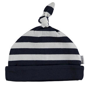 muts donkerblauw/wit