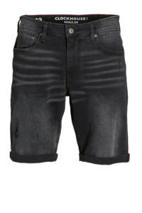 C&A Clockhouse regular fit jeans short zwart
