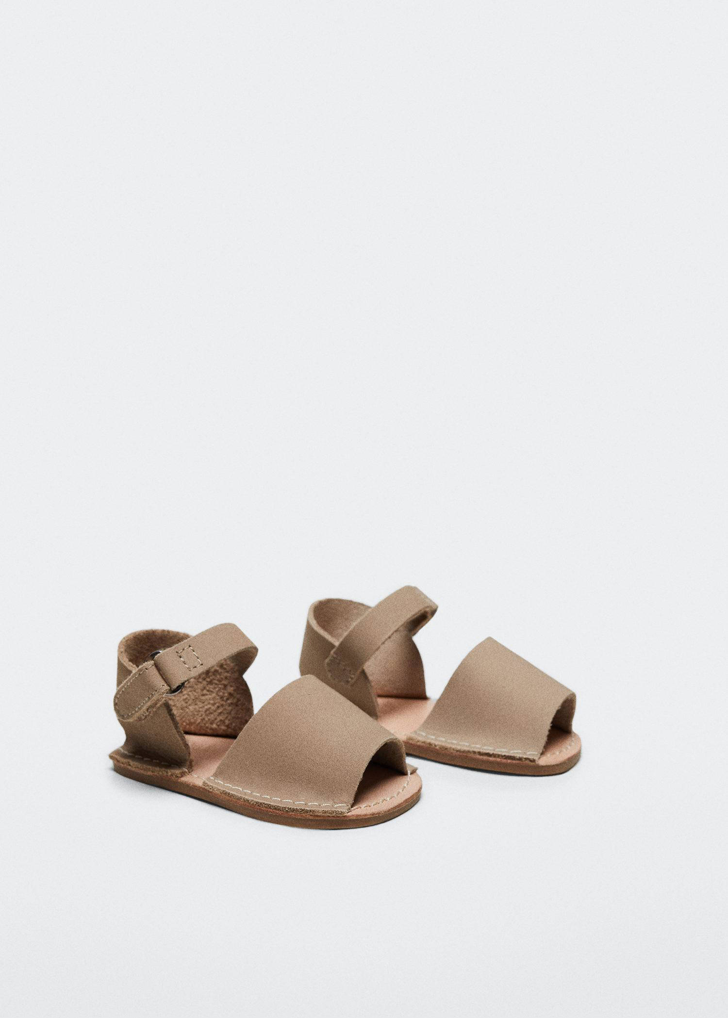 Mango Kids leren sandalen bruin | wehkamp