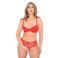 Daring high waist string met open kruis rood