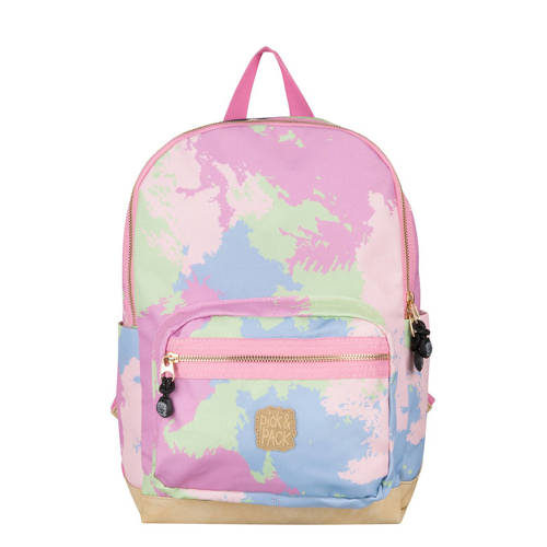 Pick & Pack rugzak Faded M camouflageprint roze afbeelding