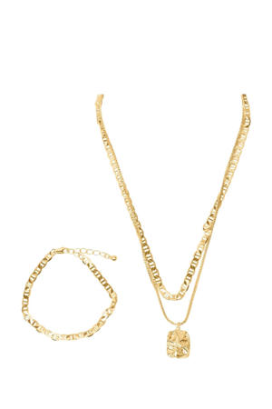 ketting + armband FPMYRSA goudkleurig