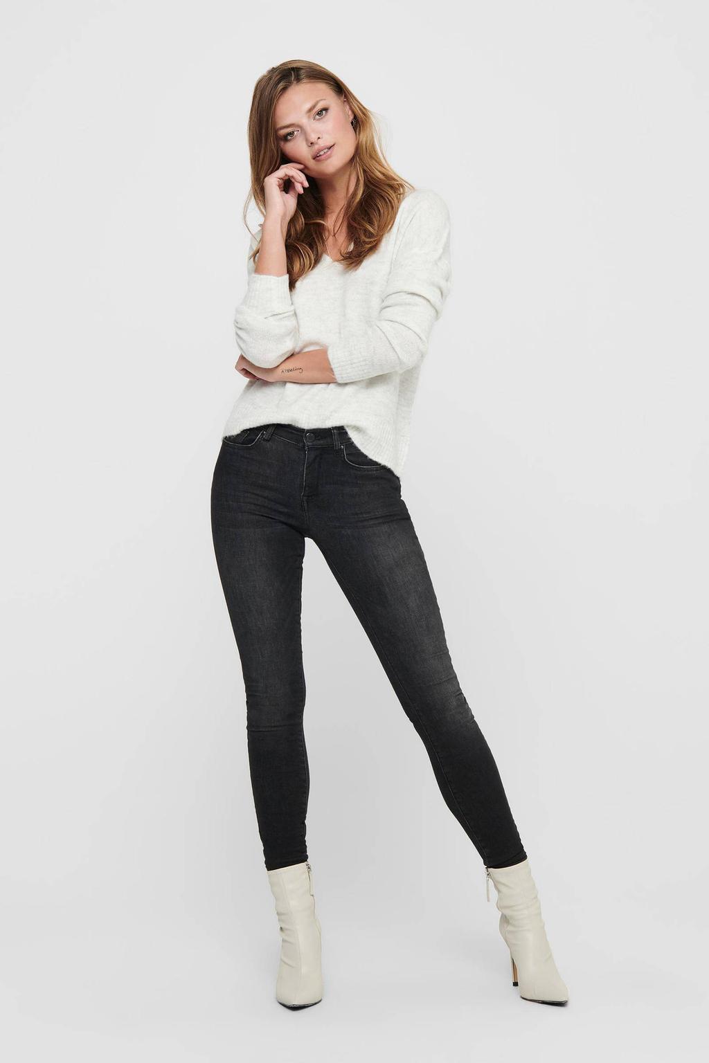 JDY gemêleerde trui JDYELANORA ecru