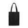 Manfield leren shopper met crocoprint zwart