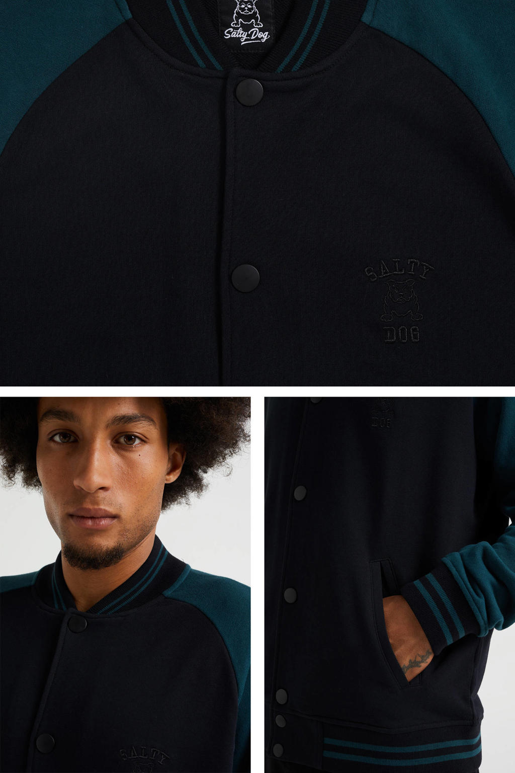 WE Fashion Salty Dog bomberjack blauw wehkamp