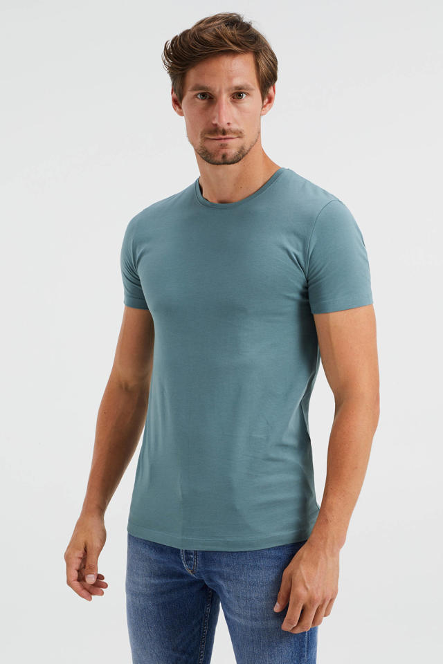 tæt Udsigt Radioaktiv WE Fashion slim fit T-shirt blue fish | wehkamp