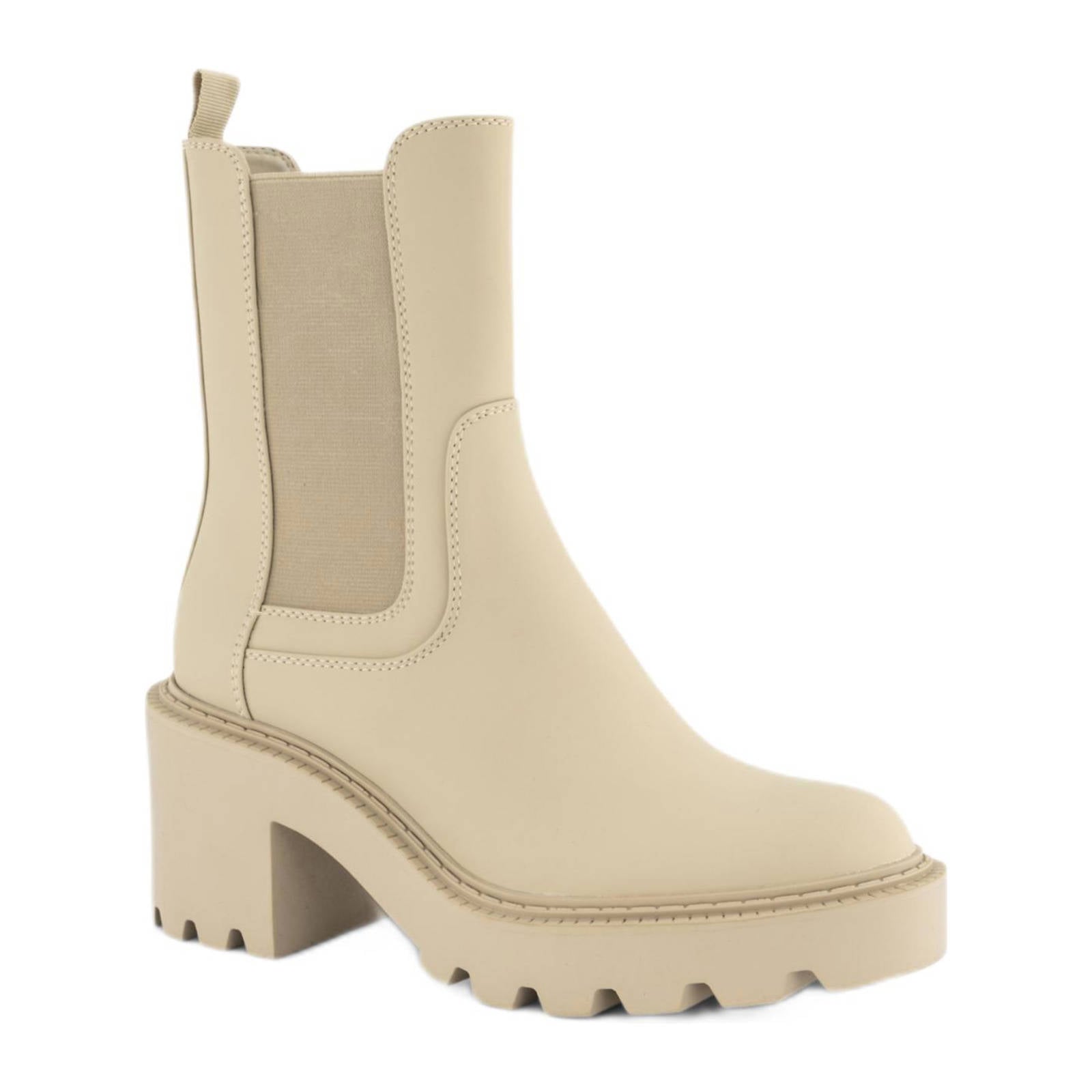 Oxmox chelsea boots beige | wehkamp