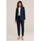 WE Fashion slim fit broek - marineblauw