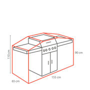 thumbnail: Winza Outdoor Covers Premium beschermhoes barbecue (155x65x110 cm)