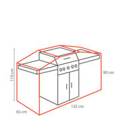 thumbnail: Winza Outdoor Covers Premium beschermhoes barbecue (135x65x110 cm)