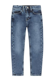 thumbnail: Blauwe jongens Tumble 'n Dry slim fit jeans Joey medium used van duurzaam denim met regular waist