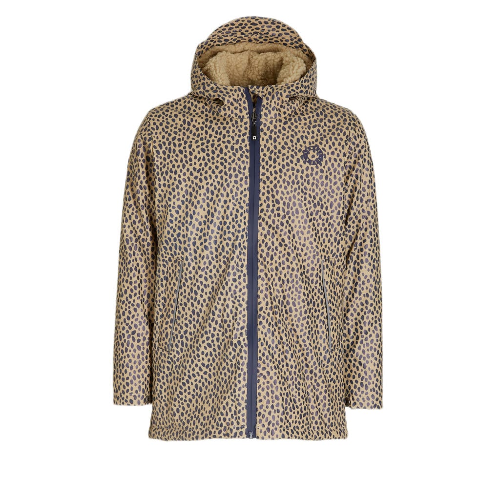 Multikleurige meisjes Tumble 'n Dry Mid regenjas Noraino printed van kunststof met lange mouwen en ritssluiting