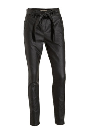 coated tapered fit broek CRTorid zwart