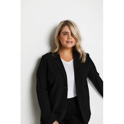 Kaffe Curve aansluitende blazer KCjia zwart afbeelding