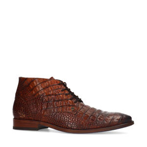 Barry Croco  leren veterschoenen cognac