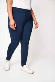 thumbnail: Exxcellent skinny sweatpants Laila van travelstof donkerblauw