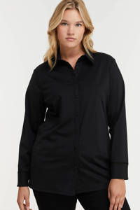Exxcellent blouse Laila van travelstof zwart