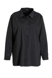 thumbnail: Exxcellent blouse Laila van travelstof zwart