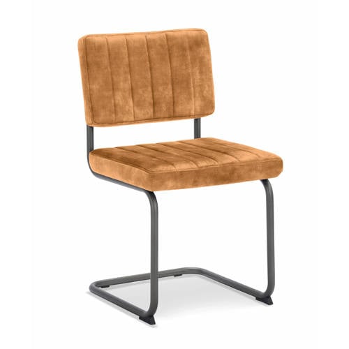 Wehkamp Home eetkamerstoel Kay (set van 2) - Cognac