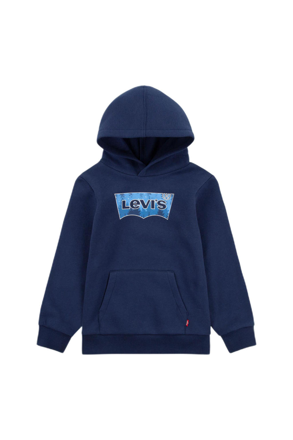 Levi's Kids hoodie met logo donkerblauw
