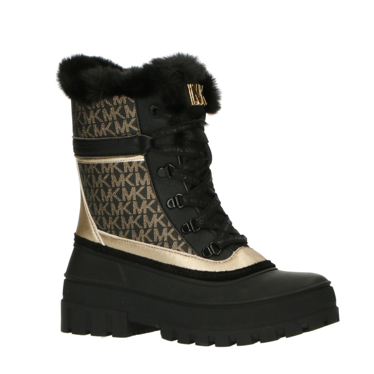 Michael Kors snowboots zwart/goud wehkamp