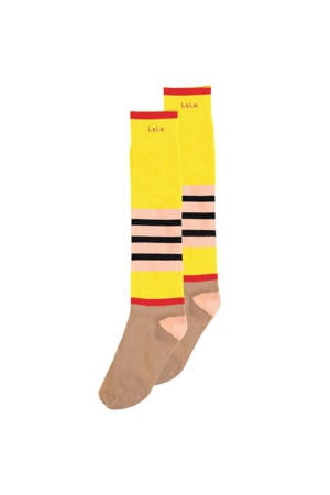 sokken met all-over print geel
