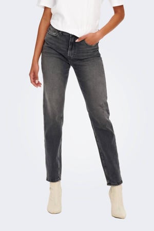 high waist straight fit jeans ONLEMILY grijs