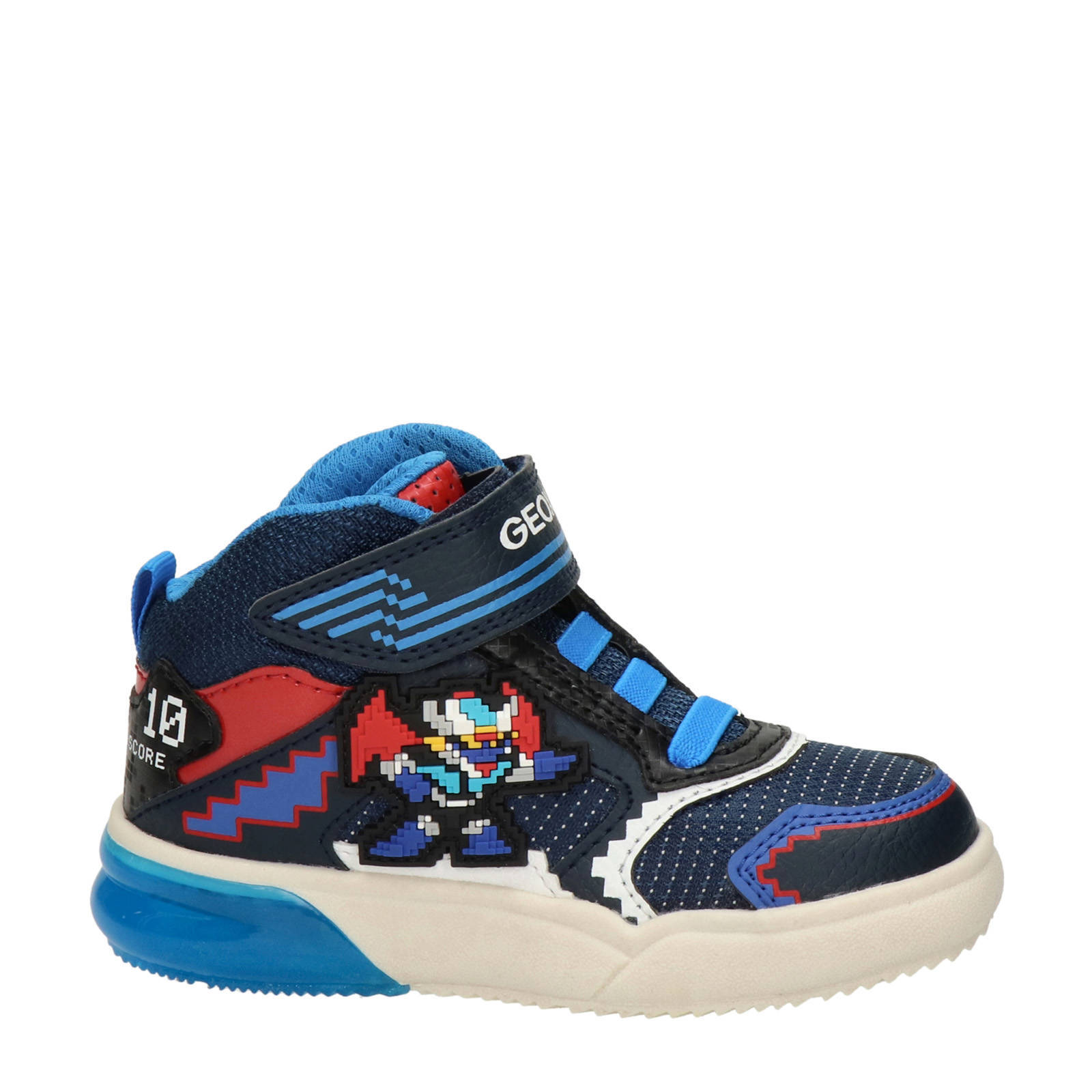 Geox Grayjay sneakers met lichtjes blauw/multi | wehkamp