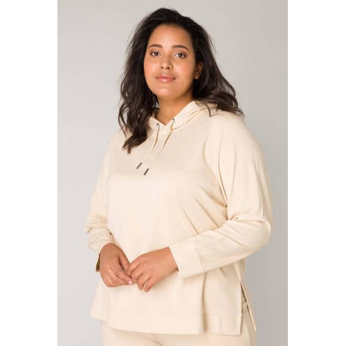 Base Level Curvy sweater Yalisa light beige afbeelding