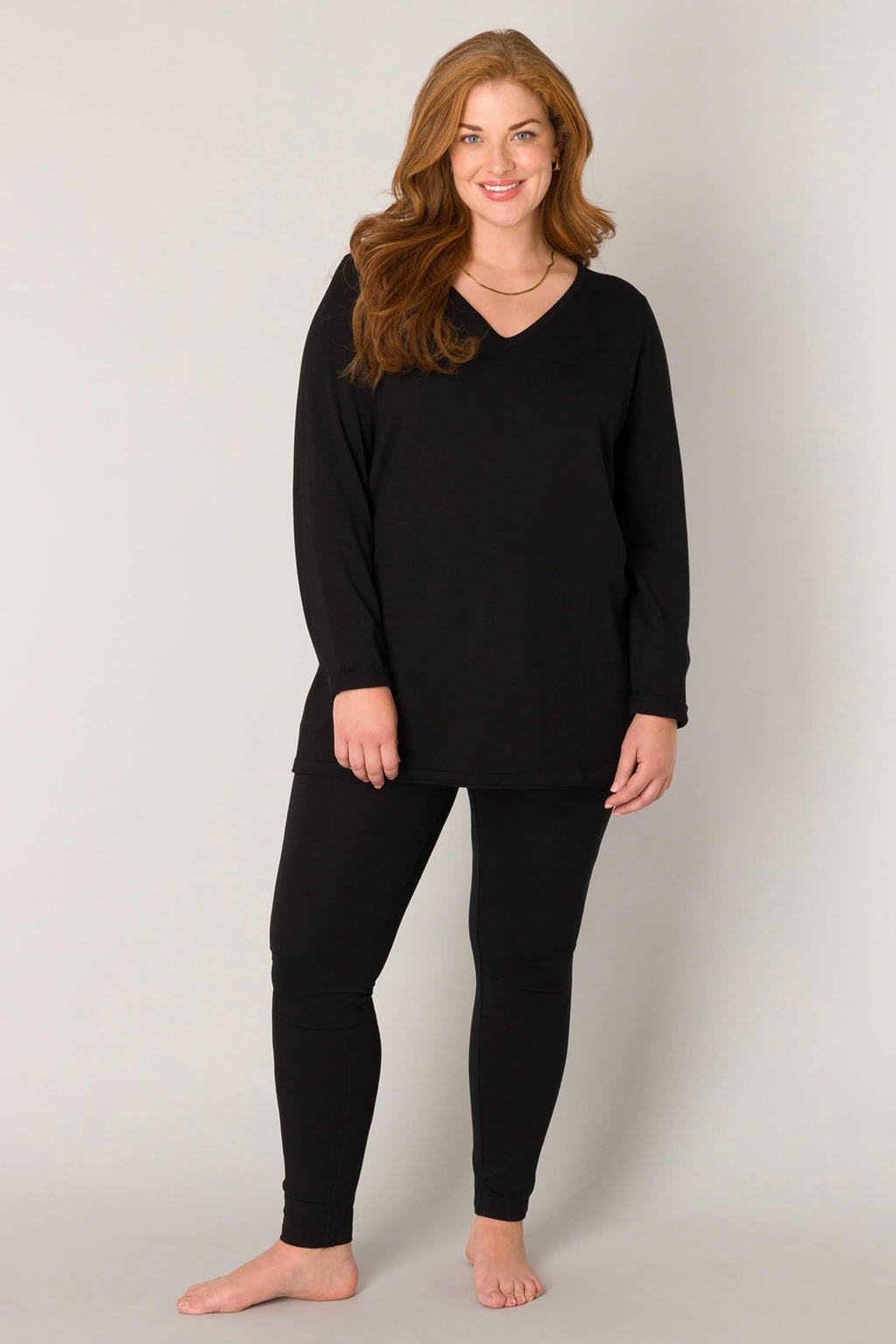 Base Level Curvy top Anine zwart