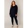Base Level Curvy top Anine  donkerblauw