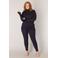 Base Level Curvy trui Yuena donkerblauw