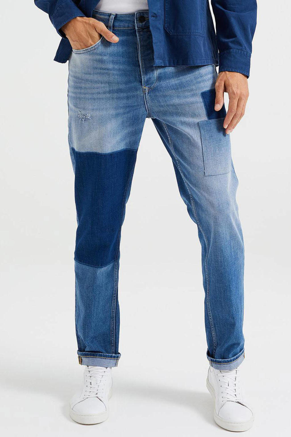 WE Fashion tapered fit jeans blue denim