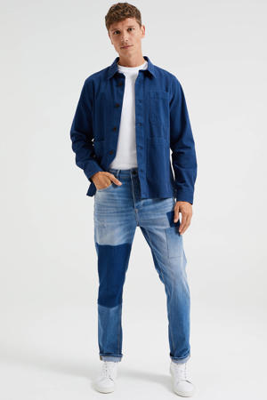 tapered fit jeans blue denim