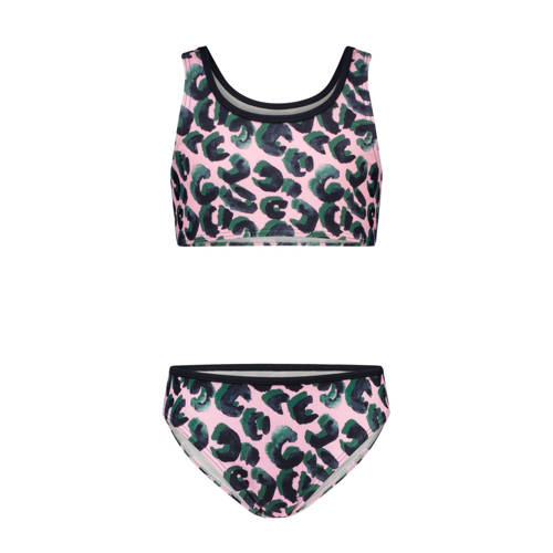 B.Nosy bikini met panterprint roze/groen afbeelding