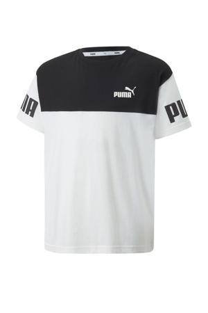 T-shirt wit/zwart