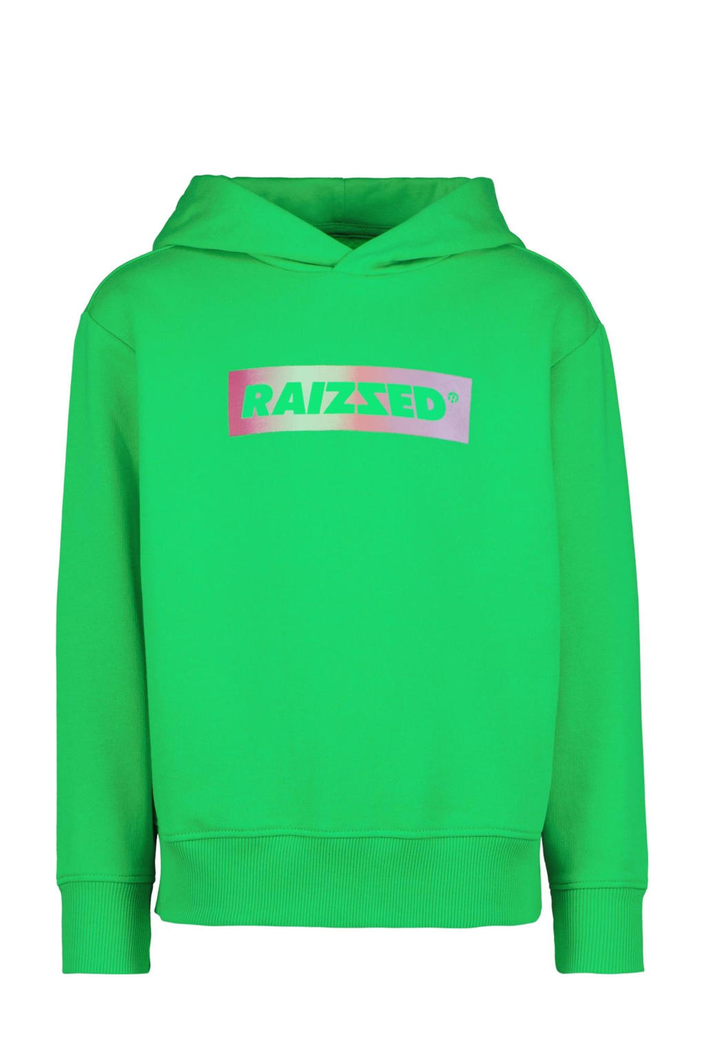 Raizzed hoodie met logo groen