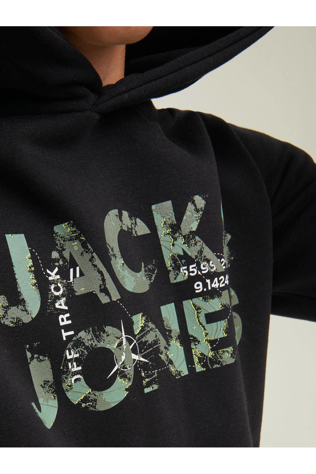 Jack & Jones - Felpa Con Cappuccio Nera Con Logo - Foto 4