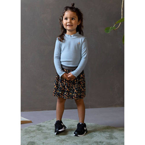 Like Flo rok met all over print zwart afbeelding