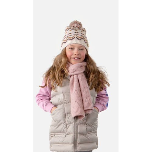 Barts gebreide sjaal roze afbeelding