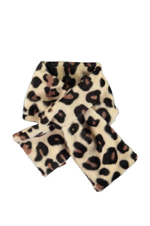 imitatiebont sjaal beige/bruin