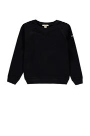 thumbnail: Zwarte jongens ESPRIT longsleeve van katoen met effen, lange mouwen en ronde hals