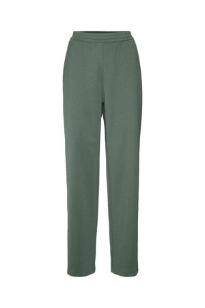 tapered fit broek met krijtstreep groen