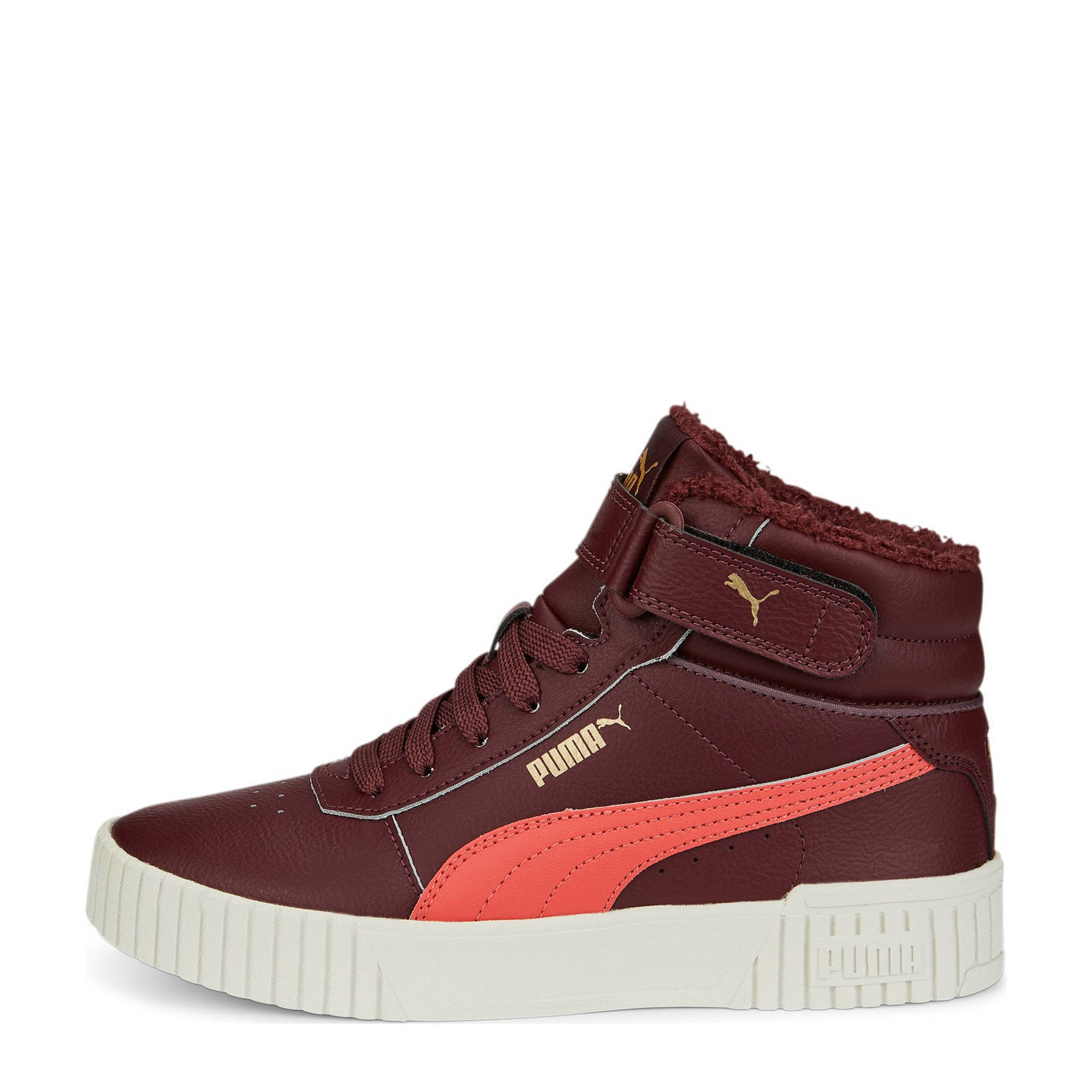 Puma Carina 2.0 Mid Winter sneakers aubergine/roze | wehkamp