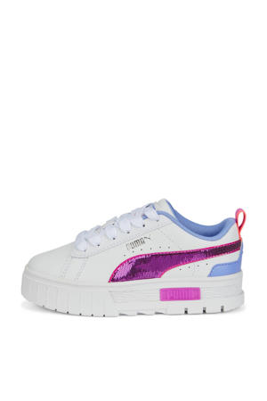 Mayze Glitzy  sneakers wit/roze