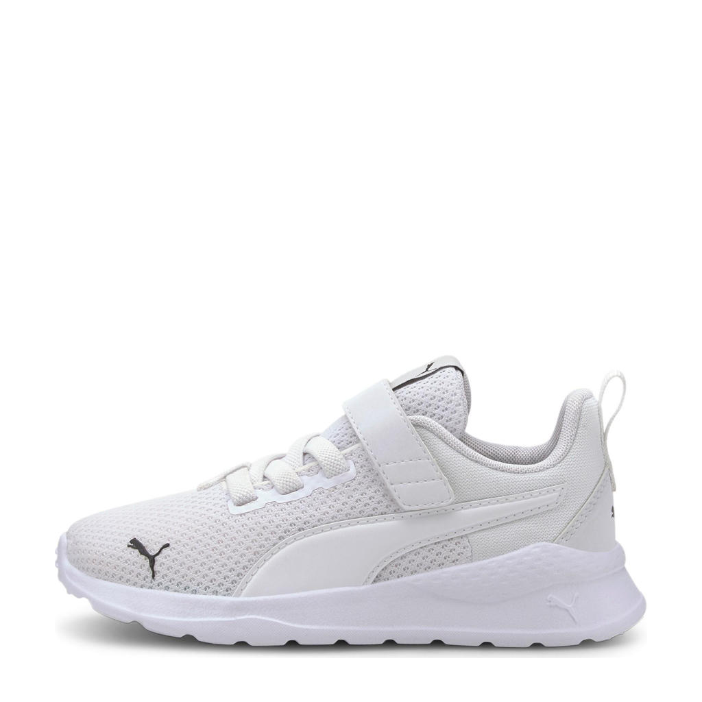 Witte jongens en meisjes Puma Anzarun Lite sneakers van mesh-imitatie suede/voering: mesh/voetbed: eva met veters