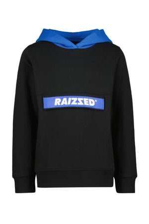 hoodie zwart/blauw