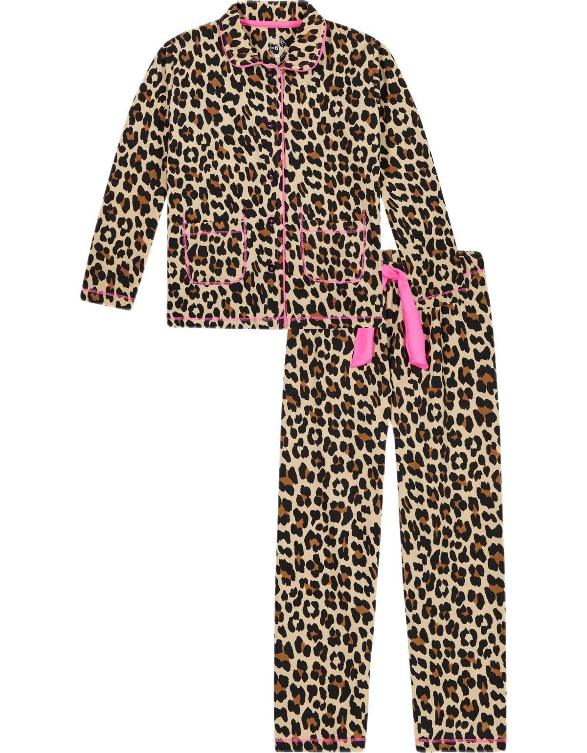 les portemonnee Wennen aan Claesen's pyjama met panterprint bruin | wehkamp