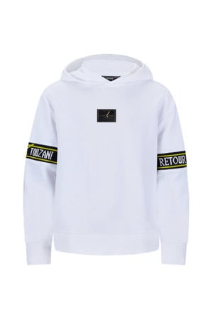 sweater met logo wit
