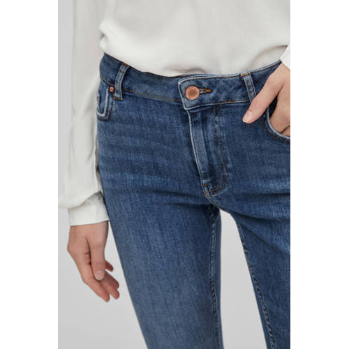 VILA skinny jeans VISARAH medium blue denim afbeelding